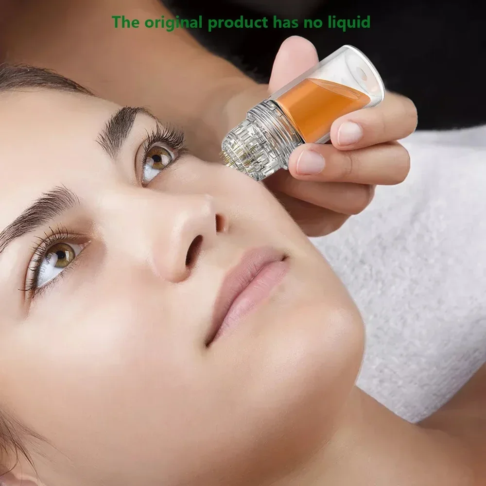 20 pinos micro titânio agulha dicas derma agulhas cuidados com a pele anti envelhecimento branqueamento garrafa rolo reutilizável