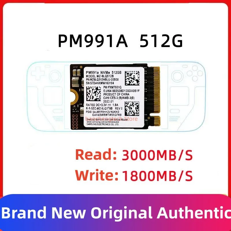 PM991 128GB SSD PM991a 256GB 1T M.2 NVMe 2230 2242 2280 Microsoft Surface Pro X 노트북 3용 1TB 솔리드 스테이트 드라이브 PCIe3.0x4