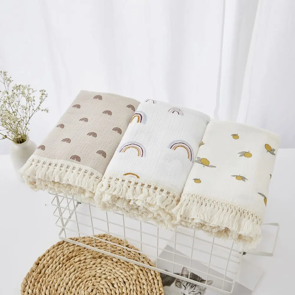 신생아 아기 술을위한 코튼 모슬린 Swaddle 담요 담요를받는 새로 태어난 Swaddle Wrap 유아 잠자는 이불 침대 커버