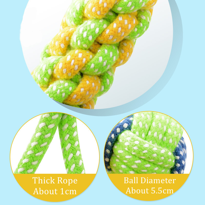Thú Cưng Bóng Đồ Chơi Cho Lớn Chó Nhỏ Đồ Chơi Tương Tác Cotton Dây Chó Mini Đồ Chơi Bóng Cho Chó Phụ Kiện Bàn Chải Đánh Răng Nhai đồ Chơi Cún Con