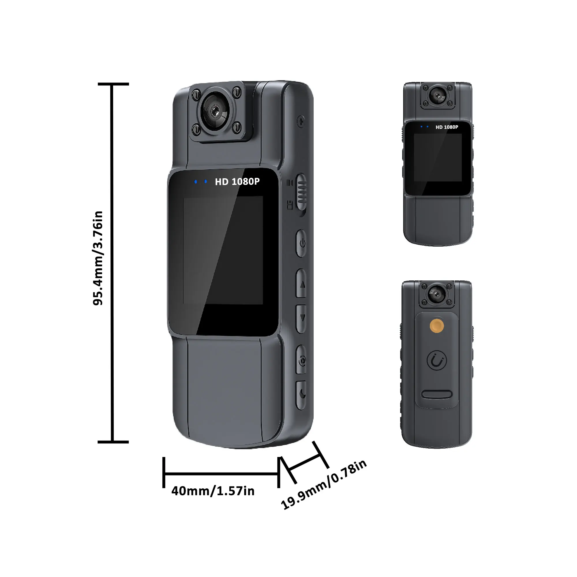 Null 1080P HD Mini telecamera Videoregistratore digitale portatile BodyCam Visione notturna a infrarossi Cam della polizia Videocamera per bici piccola