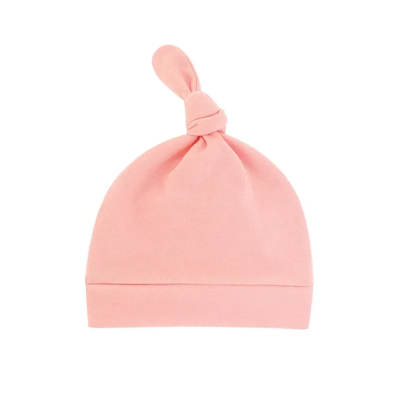 1 Chiếc Đồng Màu Nơ Handmade Trẻ Sơ Sinh Nón Mềm Mại Thân Thiện Với Da Bé Gái Mũ Thời Trang Sơ Sinh Mũ Quần Áo Trang Trí