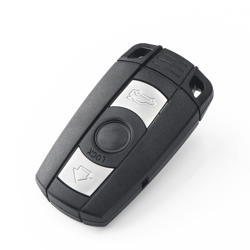 Keyyou Ô Tô Điều Khiển Từ Xa Vỏ Chìa Khóa 3 Nút Ốp Lưng Tạo Kiểu Bao Da Khóa Dành Cho Xe BMW 1 3 5 6 Series E90 E91 e92 E60 E70 E71 E72 E82 E87 E88 E89