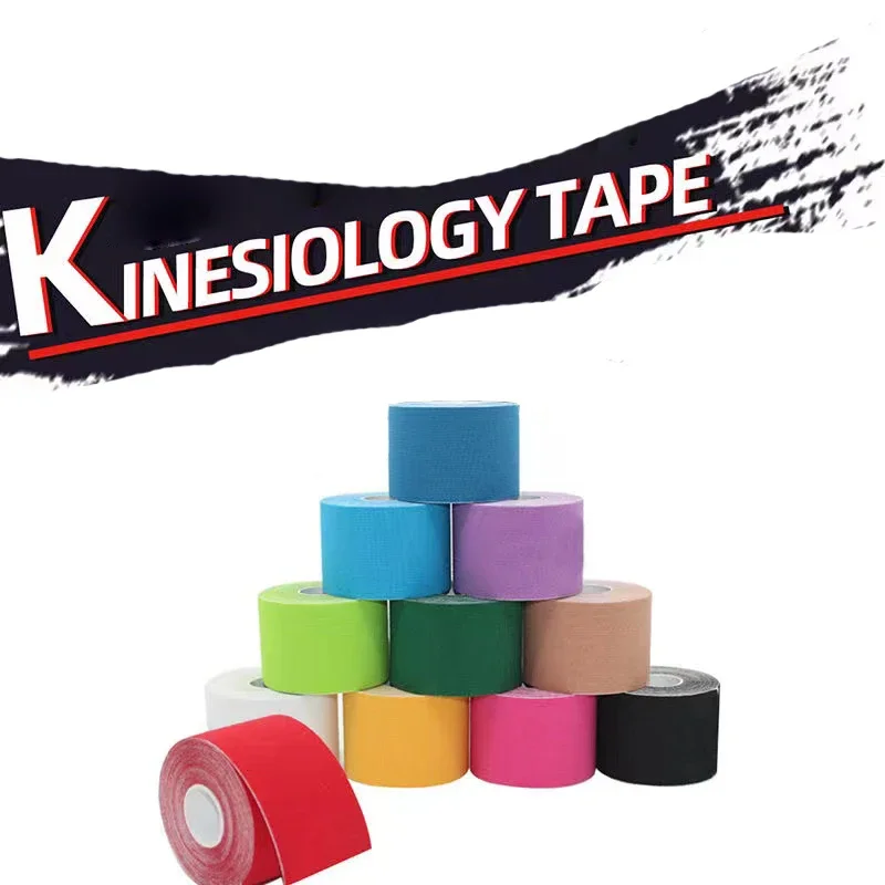 Nuovo nastro kinesiologico recupero atletico nastro elastico ginocchiera sollievo dal dolore muscolare ginocchiere supporto per palestra fasciatura fitness