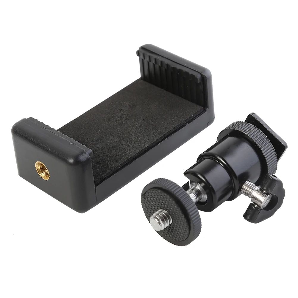 Soporte Universal de Clip para teléfono móvil, soporte de montaje con tornillo de 1/4, Clip para teléfono, trípode, monopié, para iPhone, Samsung, Xiaomi