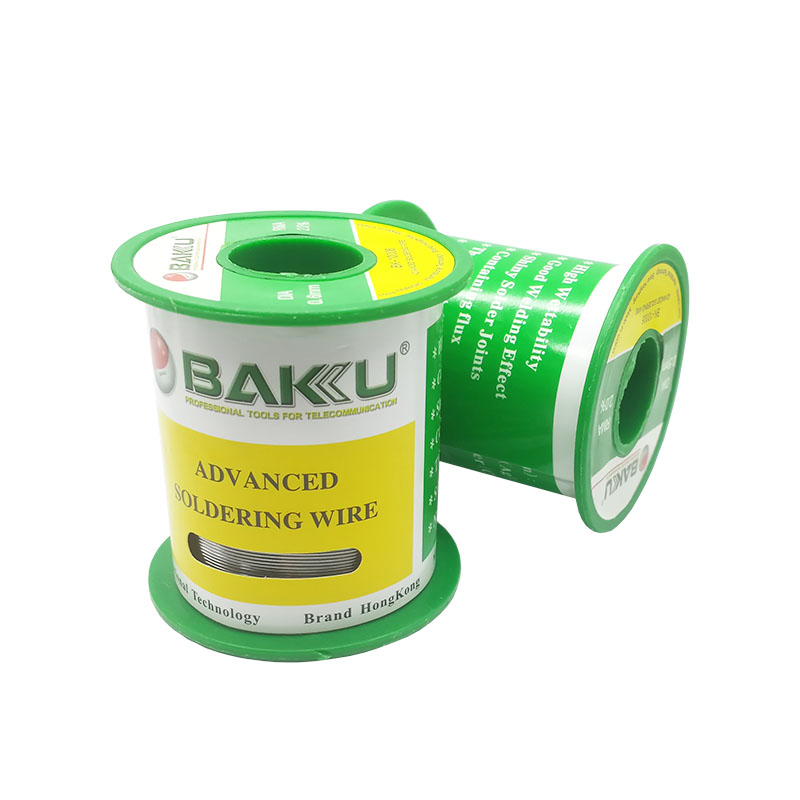 BAKU 0,2/0,3/0,4/0,5/0,6 mm 2,0% alambre de soldadura con núcleo de colofonia fundido sin plomo y estaño