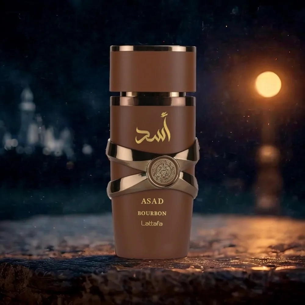 Lattafa Asad Bourbon Eau De Parfum Spray 3.4 oz (100ml) Unisex New in Box Sealed Original