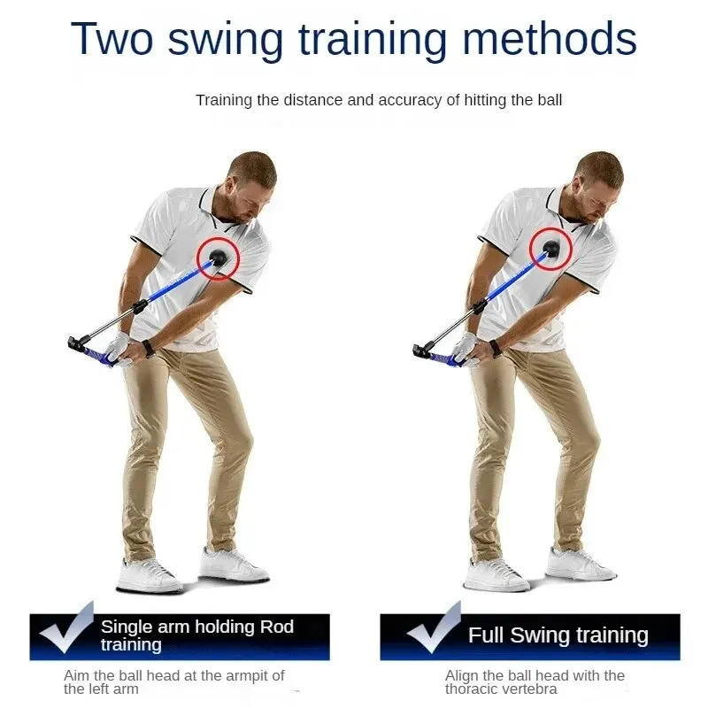 PGM Golf Swing Trainer Pratica di correzione pieghevole Angolo di lunghezza regolabile Principiante disponibile con lancette sinistra destra HGB023