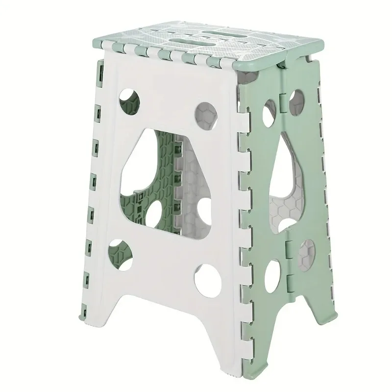 Práctico taburete plegable, mini taburete plegable para sala de estar, cocina, pícnic al aire libre, silla para acampar, pesca, silla plegable de plástico