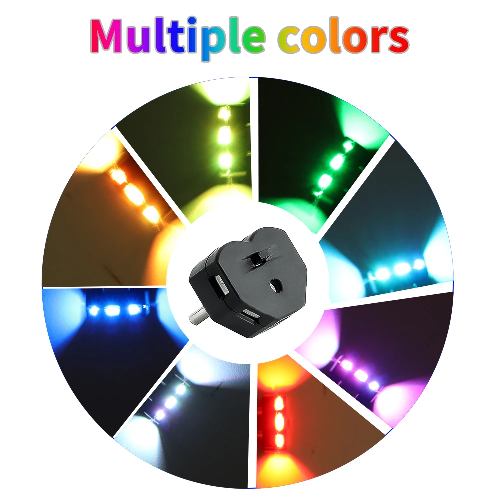 Mini veilleuse d'ambiance multifonctionnelle USB-C LED RGB, 8 couleurs variables, lampe néon 5V pour ordinateur de voiture et banques d'alimentation
