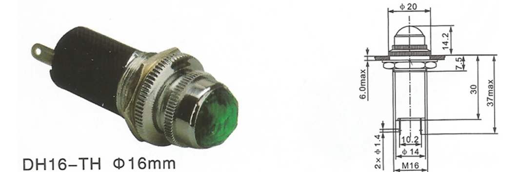 ABILKEEN Diamond Type Head Indicator Light 16mm Industrial Pilot Lamp 12V/220V Industrial Signal Lamp for Mechanical Equipment