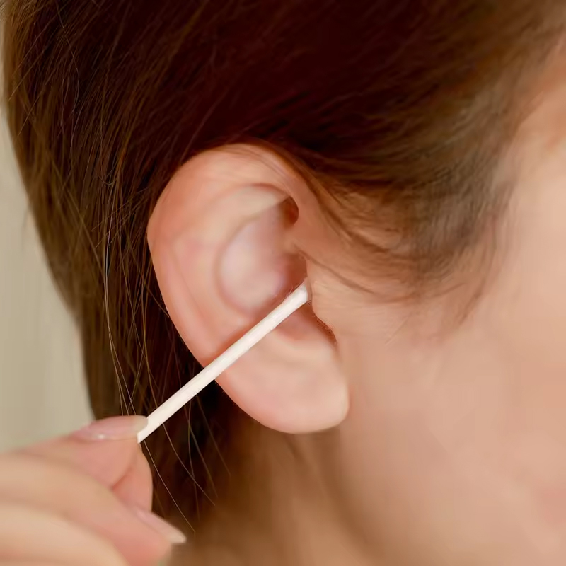 1500/500pcs Round Headed Cotton Swabs Double Headed Women Makeup Cotton Buds for Wood Sticks Nose Ears Cleaning Health Care Tool