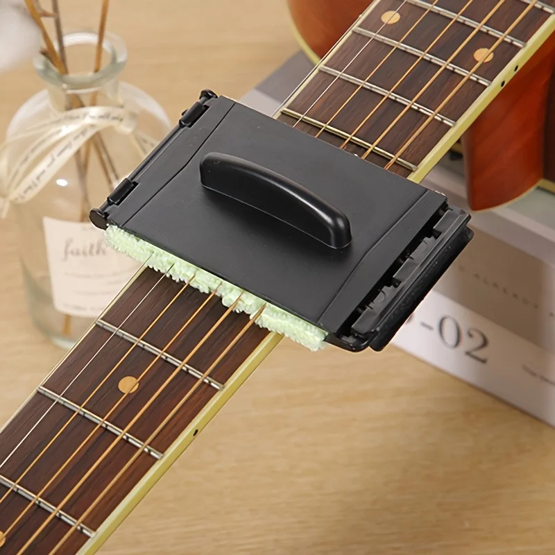 Miwayer Limpiador de cuerdas de guitarra Herramienta de tela limpia para diapasón para mantenimiento y cuidado de violín, bajo, ukelele y guitarras eléctricas