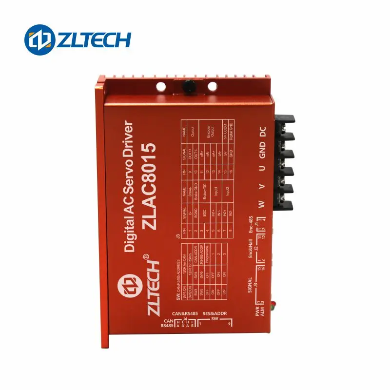 ZLTECH 3 Phase 24V-48V 15A-30A 500W Modbus RS485 CANbus Brushless DC Hub Servo Motor Controller Driver For Delivery Robot