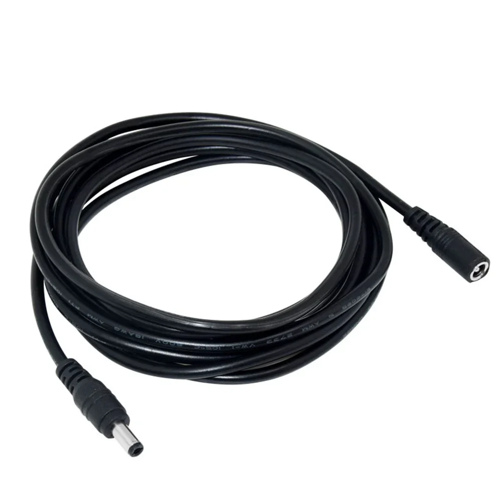 Cable de extensión del adaptador de corriente DC 12V 3/5/10/30M 5,5*2,1mm Cable de alimentación macho hembra Cable extensible para enrutador de cámara CCTV ﻿