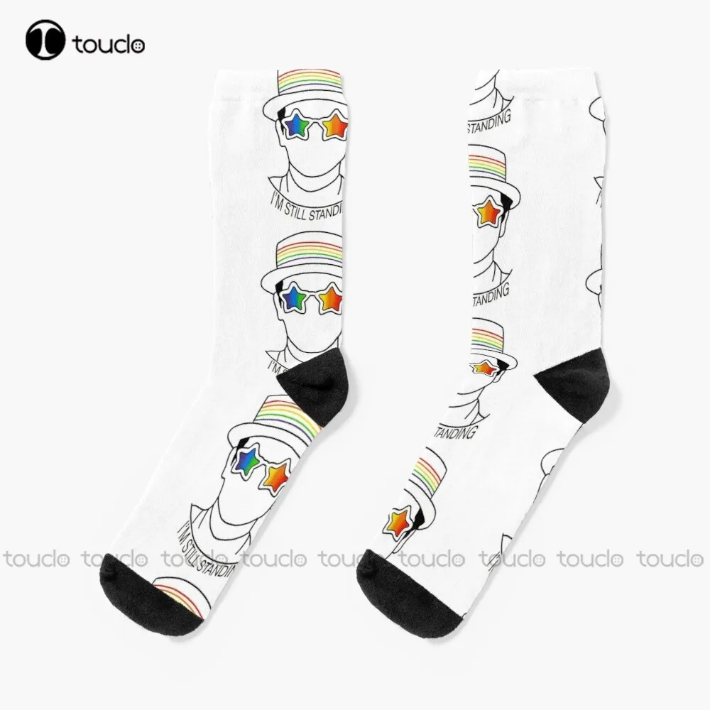 Aku Masih Berdiri Kaus Kaki Oranye Kaus Kaki Dipersonalisasi Kustom Uniseks Dewasa Remaja Remaja Kaus Kaki 360 ° Cetak Digital Hd Hadiah Kualitas Tinggi