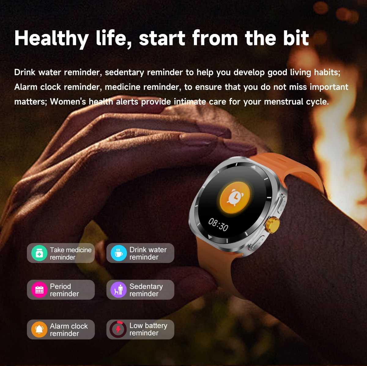 Para Samsung Galaxy Watch 7 Ultra soporte Corea GPS brújula NFC reloj inteligente deporte al aire libre hombre AMOLED BT llamada Galaxy 7 Smartwatch