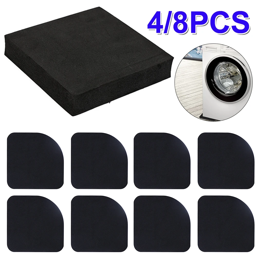 Almohadilla antivibración para lavadora, alfombrilla antideslizante a prueba de golpes, alfombrilla adaptable, protectores de muebles para el suelo del refrigerador, 4/8 piezas