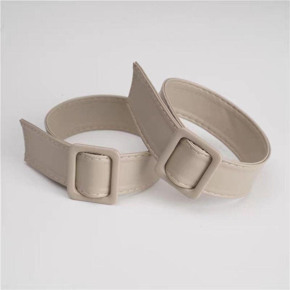 Faux Leather Leather Cuff Bands High Quality Durable Replacement Coat Sleeve Buckles Adjustable Adjustable Sleeve Garters Coat