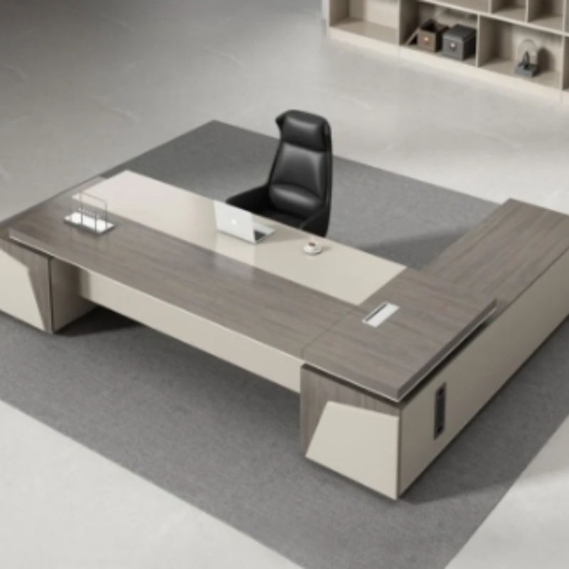 Mesa de armazenamento chefe moderna, acessórios de luxo, armário de trabalho, conferência, recepção, jogos, designer, móveis de escritório