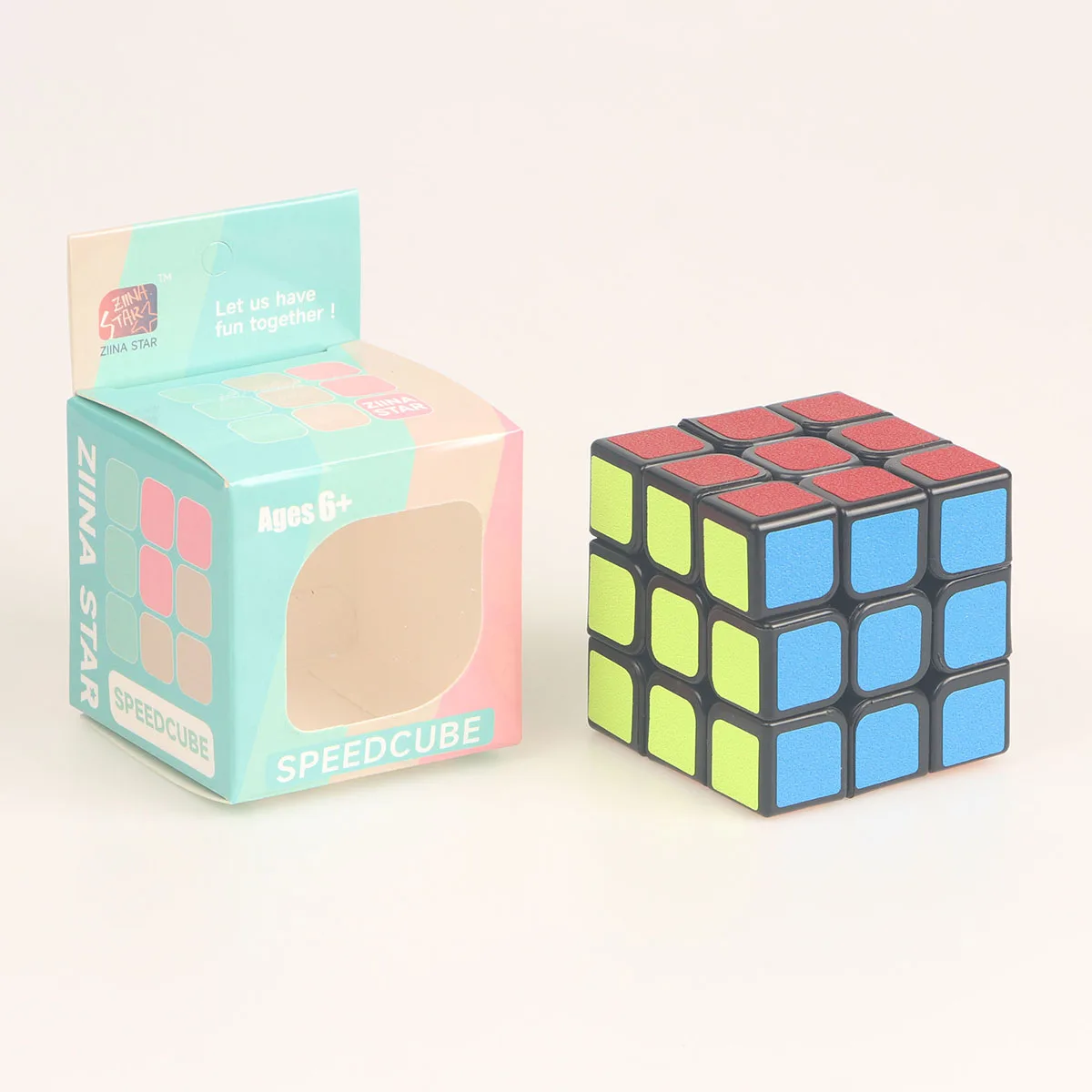 Magic Cube 3x3 สติกเกอร์ Magic Cube สนุกความเครียดบรรเทาสมอง Boosting ของเล่นเพื่อการศึกษาเด็กปริศนาการแข่งขันของเล่นของขวัญ
