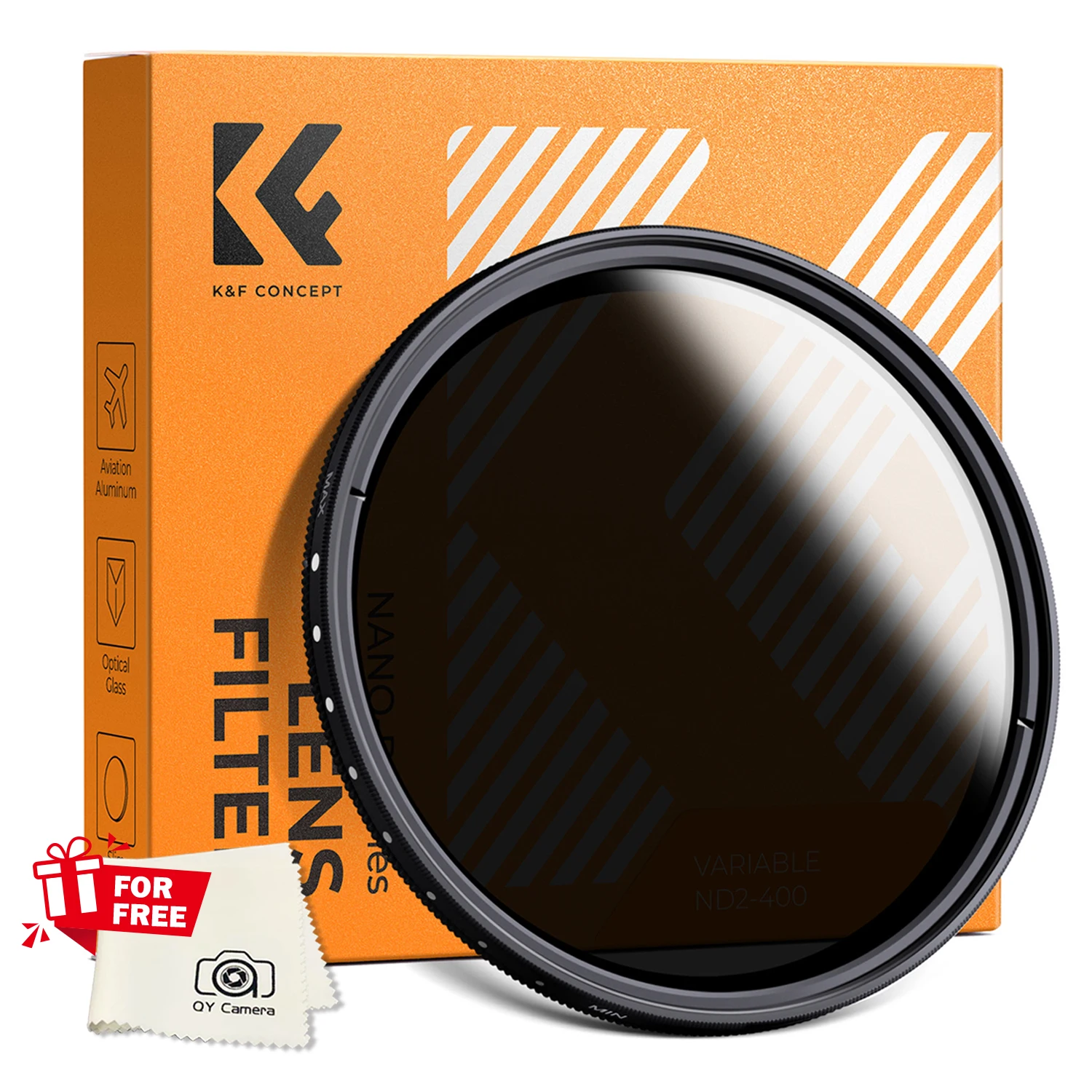 K&F Concept 67mm Filtro ND Variable 58mm 82mm ND2 ND400 9 Paradas Serie B 37mm 40,5mm 43mm 46mm 49mm 52mm 55mm 77mm 62mm 72mm
