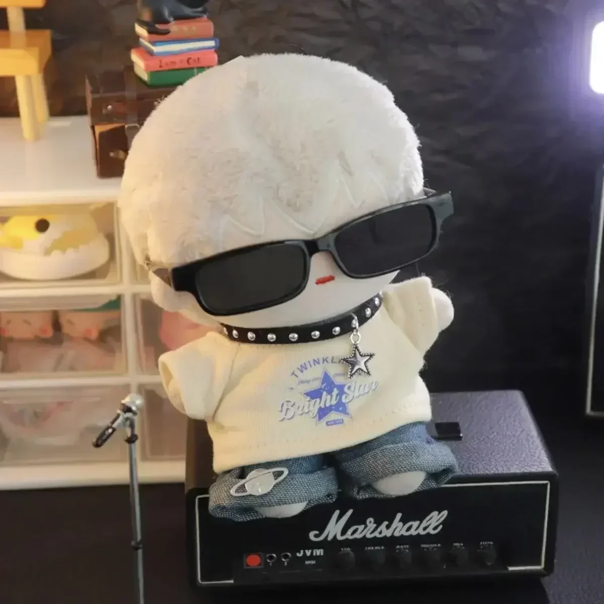 Labubu ubrania dla lalek amerykański hip-hop, V1 V2 akcesoria odzieżowe dla lalek, projektant ubrań Labubu, 15/17cm lalka zabawka