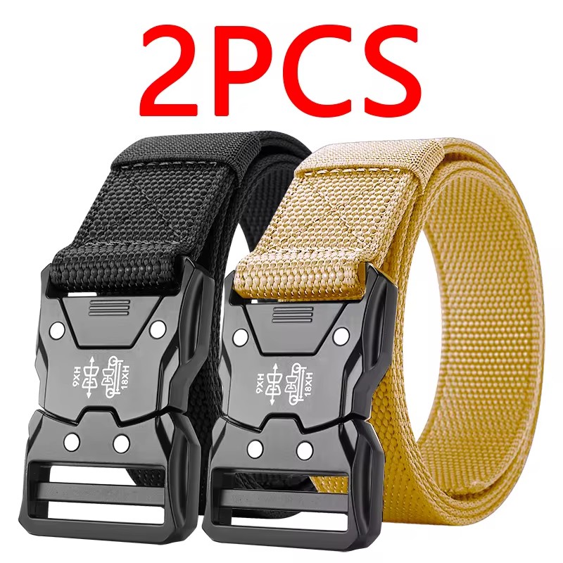 2 stuks tactische heupriem - duurzame automatische gesp, perfect voor buitenavonturen, unisex-accessoires voor mannen en vrouwen