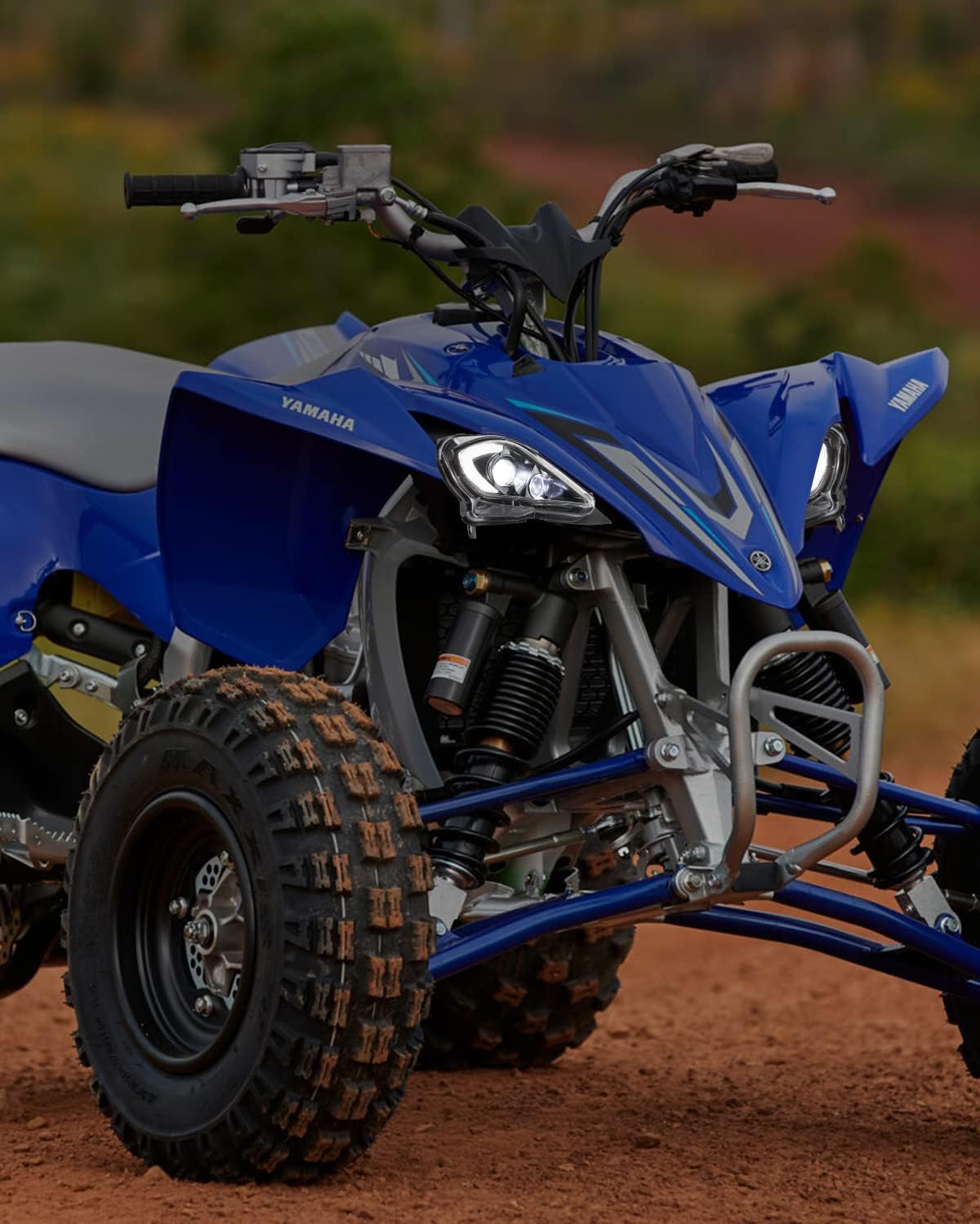 Par de faróis DRL para Yamaha Raptor 700 700R YFZ450 YFZ450R YFZ450X Wolverine 450 350 H4 Farol