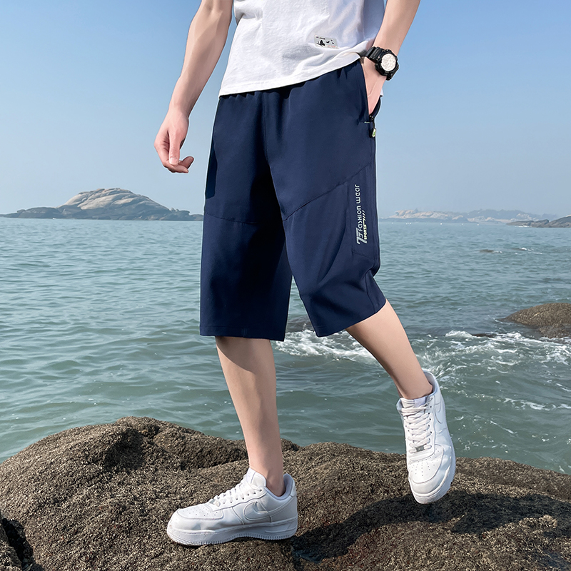 Kuitlengte Lange herenshorts Zomerstrand Elastisch Bermuda Heren Lichtgewicht Stretch Groot formaat Plus Groot 8XL Ritszak Capri 7XL