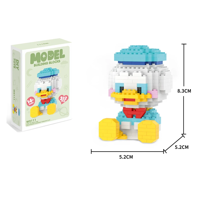 Disney Hoạt Hình Khối Xây Dựng Mickey Minnie Đường Con Chó Con Hoạt Hình Mô Hình Thu Nhỏ Các Khối Xây Dựng Hành Động Búp Bê Đồ Chơi Trẻ Em