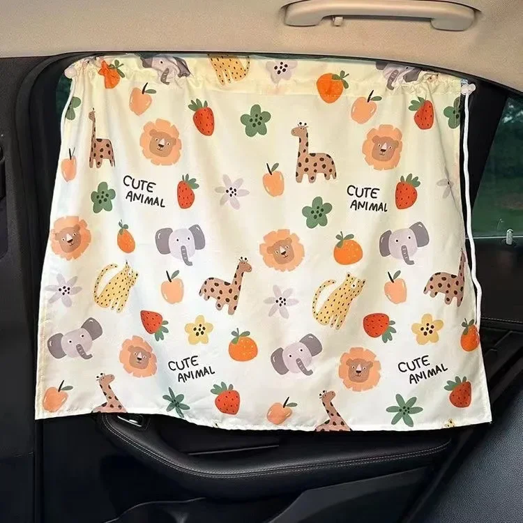 55x68cm ventosa crianças cortina janela do carro pára-sol capa dos desenhos animados universal janela lateral pára-sol proteção uv criança bebê
