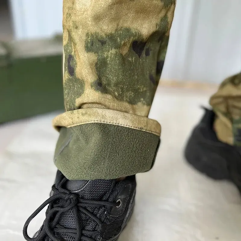 6xl tad tático masculino caça caminhadas pesca explorar roupas terno camuflagem pele de tubarão caça à prova dwaterproof água com capuz jaqueta + calças