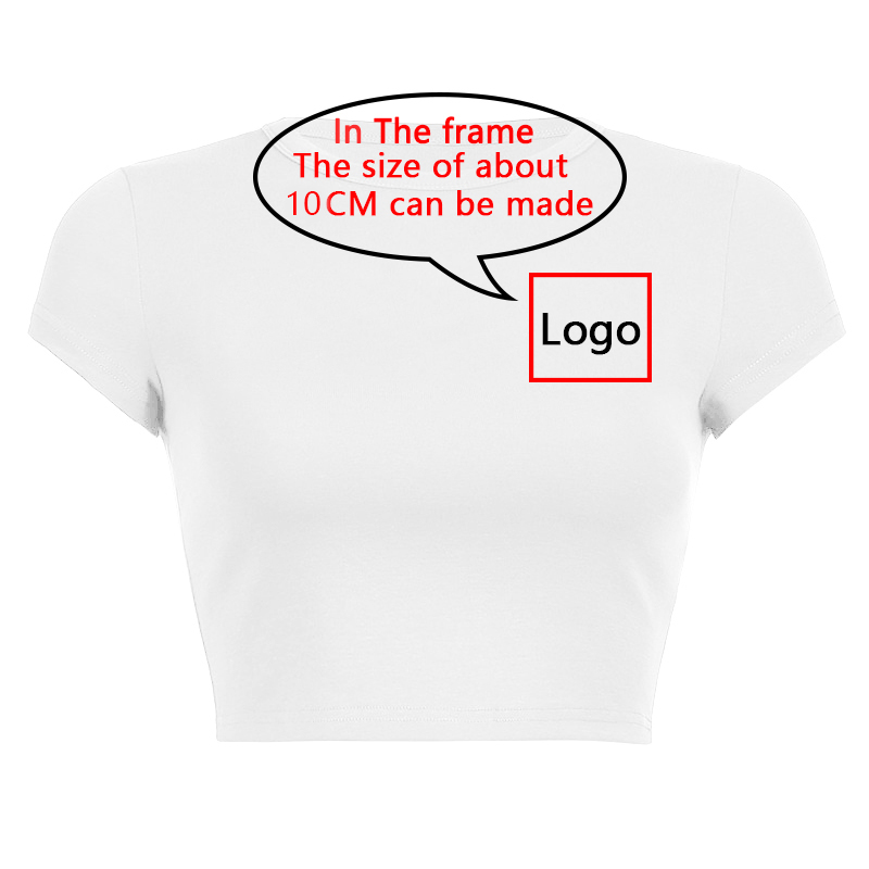 新しい夏半袖 O ネック Nieuwe Uw Eigen Ontwerp ロゴ/フォトウィットカスタム DIY 女性クロップトップスファッション Tシャツ