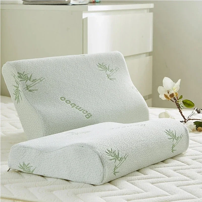 50*30 cm Cuscino in fibra di bambù Rimbalzo lento Assistenza sanitaria Cuscino in memory foam Cuscino in memory foam Cuscini ortopedici Supporto per il collo