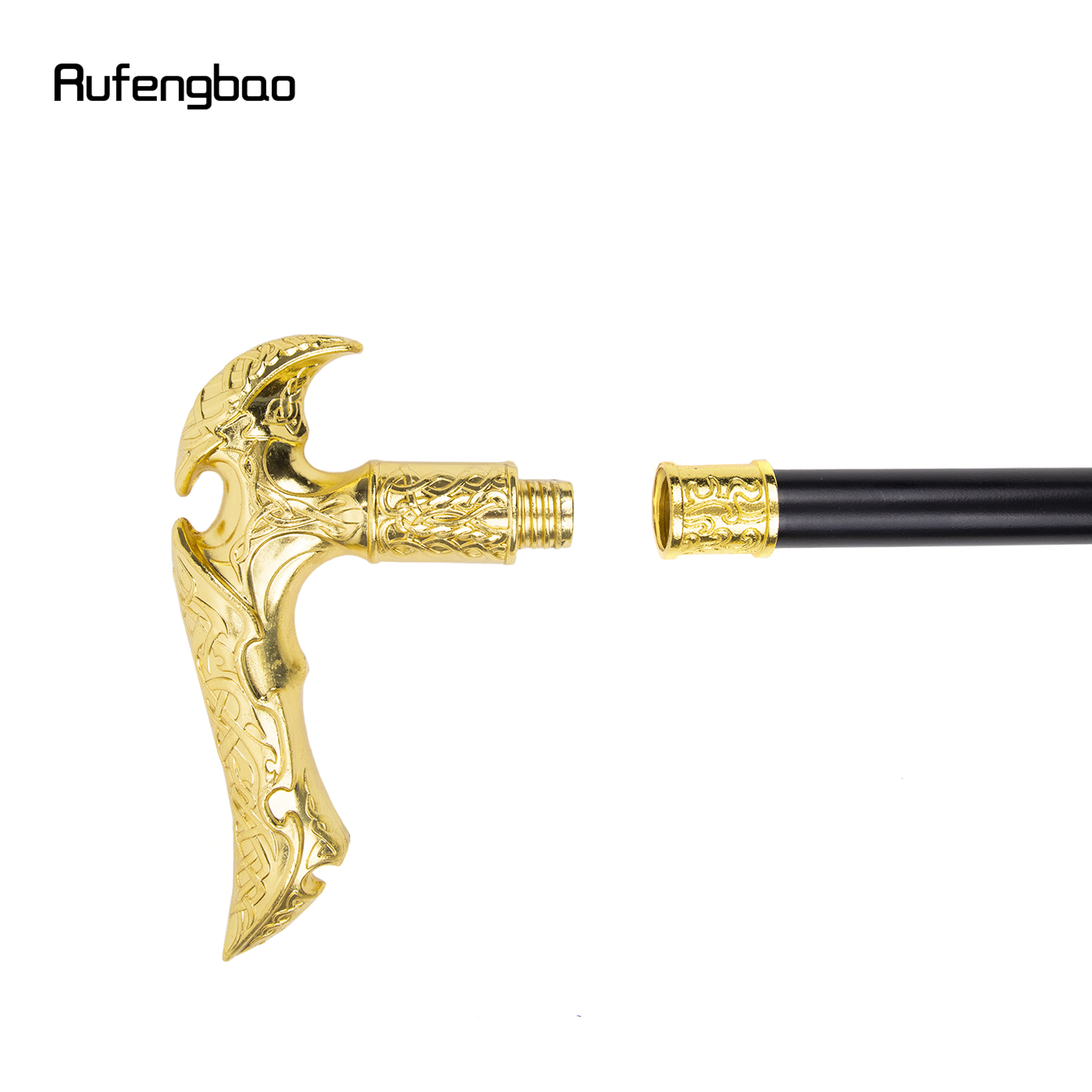 หรูหราทองประเภทเดิน Cane ตกแต่งแฟชั่นเดิน Stick สุภาพบุรุษ Elegant คอสเพลย์ Cane ลูกบิด Crosier 93ซม.