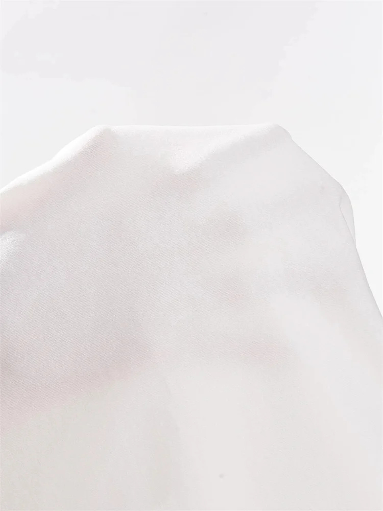 Canotta senza maniche con collo a lupetto casual per donna Canotta estiva sexy tinta unita slim fit colletto alla coreana Crop Top Streetwear Y2K