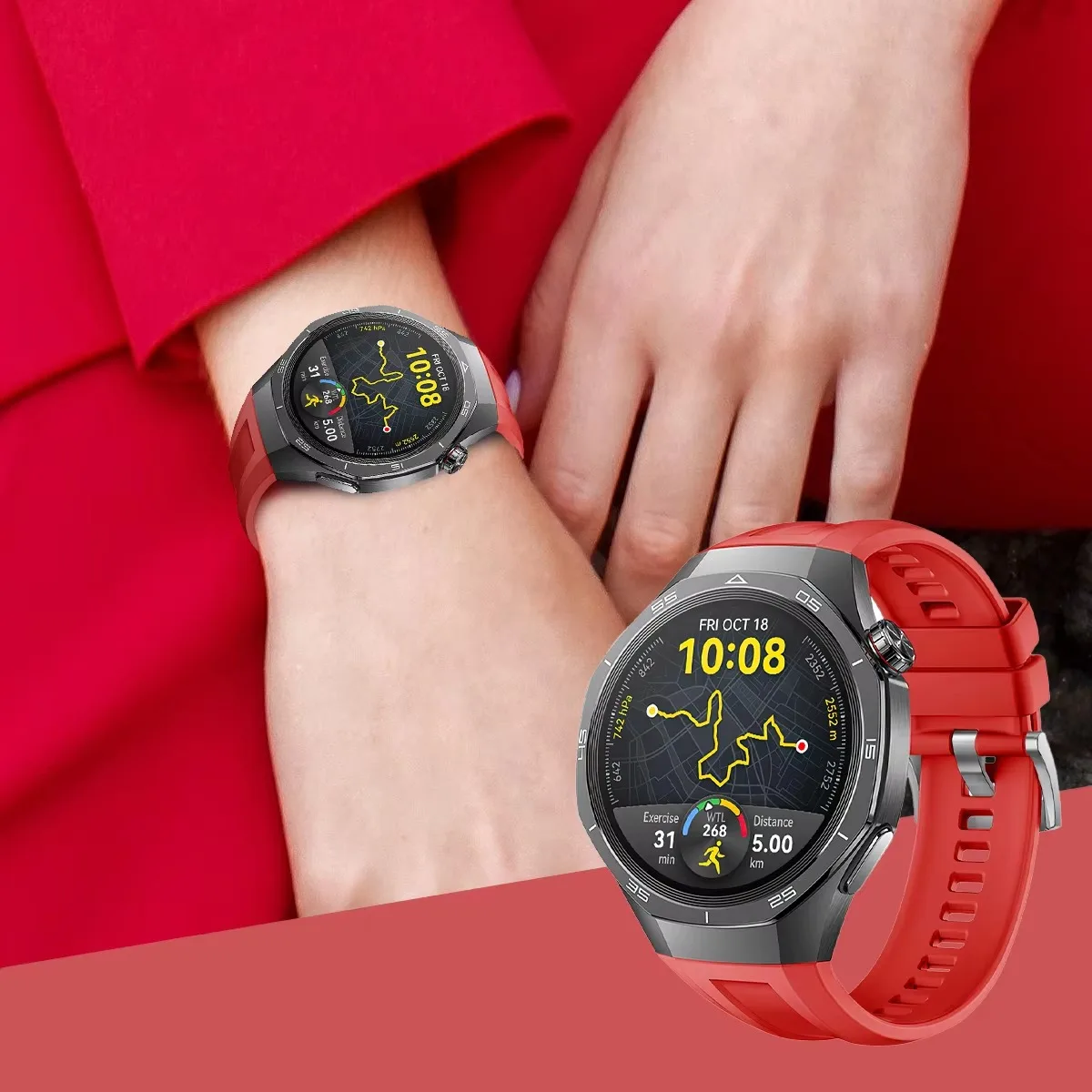 Oficjalny silikonowy pasek do Huawei Watch GT 5 Pro 46mm 22mm Miękka sportowa opaska na nadgarstek do Huawei Watch GT 5 Pro Smart Watch Bracelet