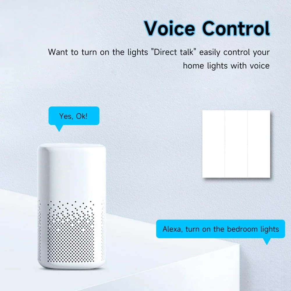 Interruptor de Escena Inteligente Tuya ZigBee, interruptor de 6 botones, asistente de hogar, interruptor de 6 teclas Compatible con Alexa y Google Home