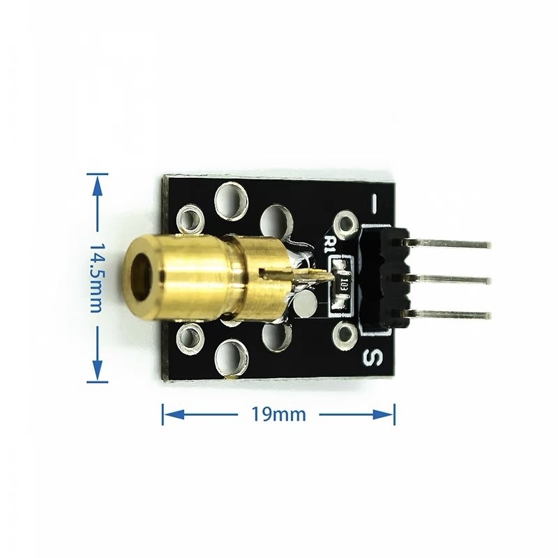 1-50 PCS KY-008 650nm Laser Sensor Module 6mm 5V 5mW Red Dot Diode Copper Head for Arduino Transmitter Module