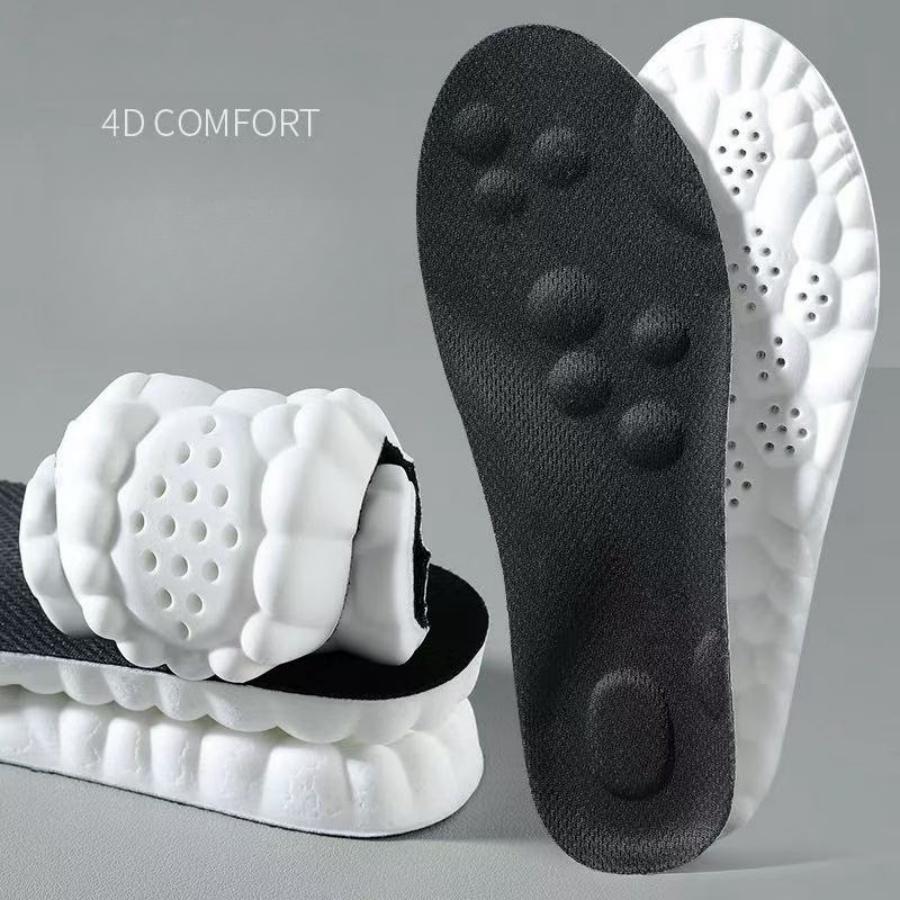 Plantilla deportiva con absorción de sudor y transpirable, plantilla elástica súper suave y cómoda, 2 uds.