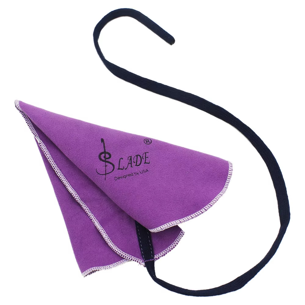 Chiffon de nettoyage pour Saxophone, accessoires pour instruments de musique à vent, flûte Piccolo, clarinette, chiffon d'essuyage pour Tube intérieur, 5 couleurs