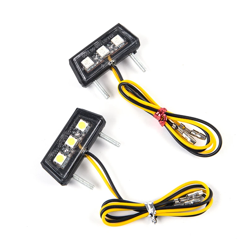 防水モーターサイクルナンバープレートライト,テールライト,LEDライト,12V, 1個
