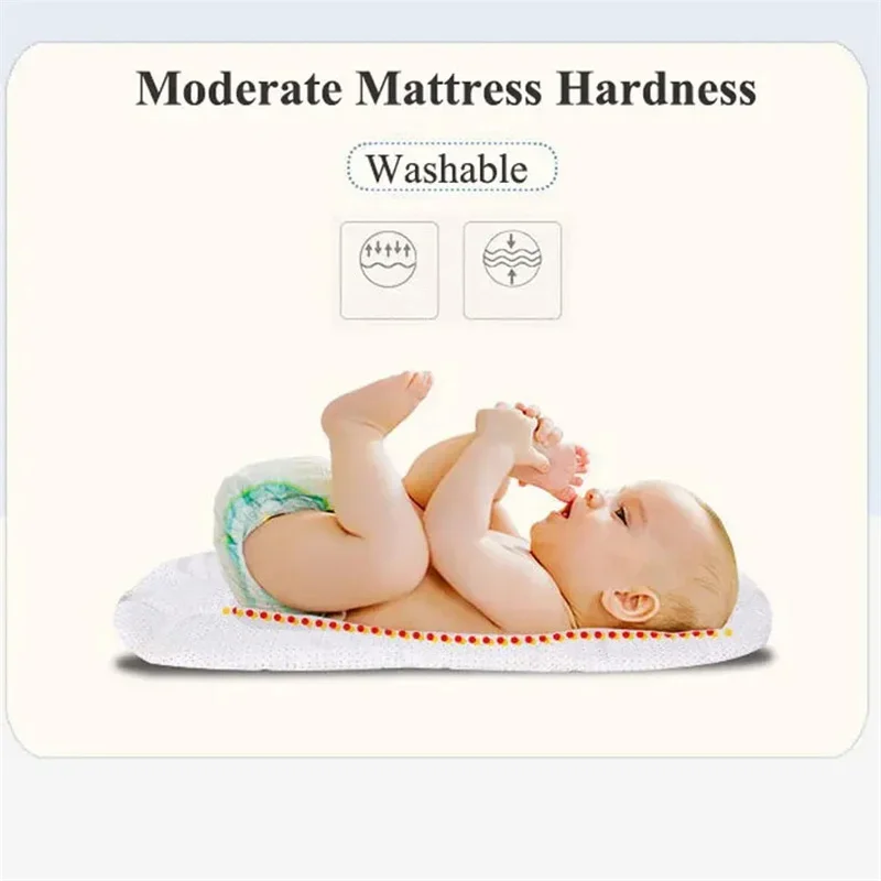 Cama de bebê interna e externa, conveniente, dobrável, antipressão, berço com toldo de rede, recém-nascido, biomimético, viagem ao ar livre, berço de bebê