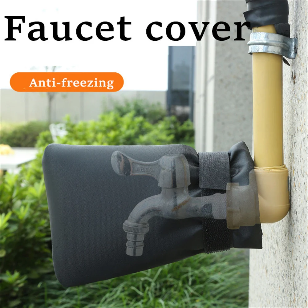 ชุด 2 ใหม่ฤดูหนาวก๊อกน้ํากันน้ํากลางแจ้งสวนก๊อกน้ําถุงเท้า Freeze ป้องกัน Reusable TAP Protector