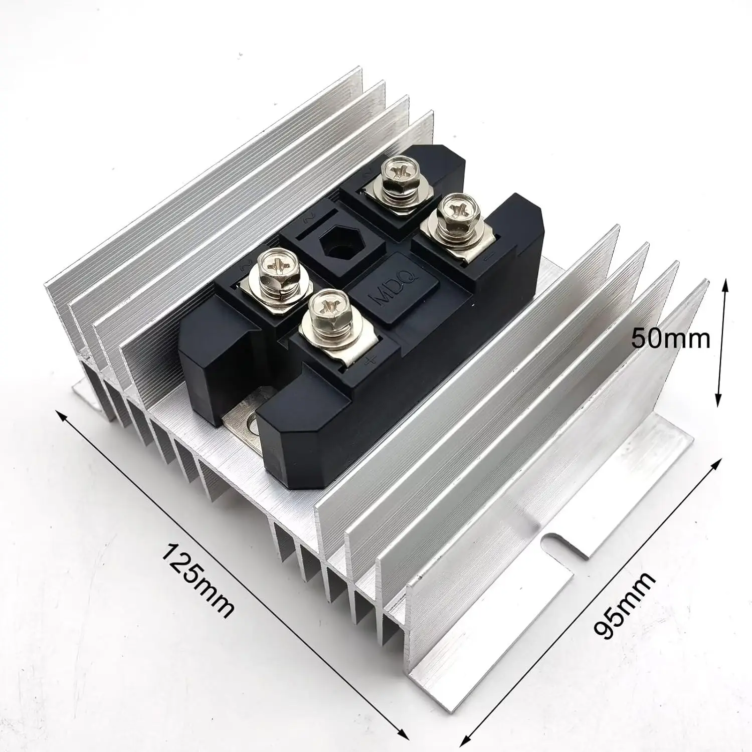 Módulo de puente rectificador monofásico MDQ150A voltios silicio diodo monofásico caja de Metal puente rectificador 100A Amp 1600V