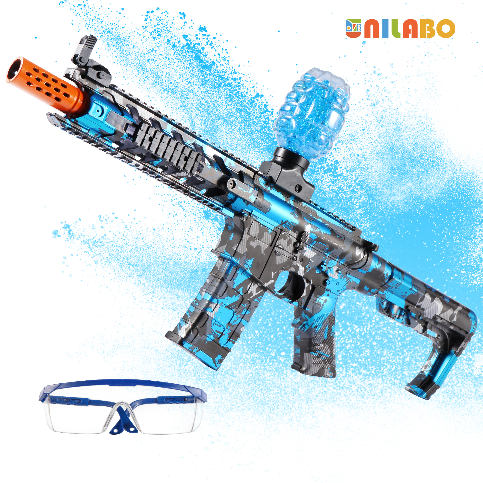 Brinquedos de arma elétrica blaster m416, brinquedos ao ar livre recarregáveis e automáticos para atividades de equipe, presente perfeito (bullets excluídos)