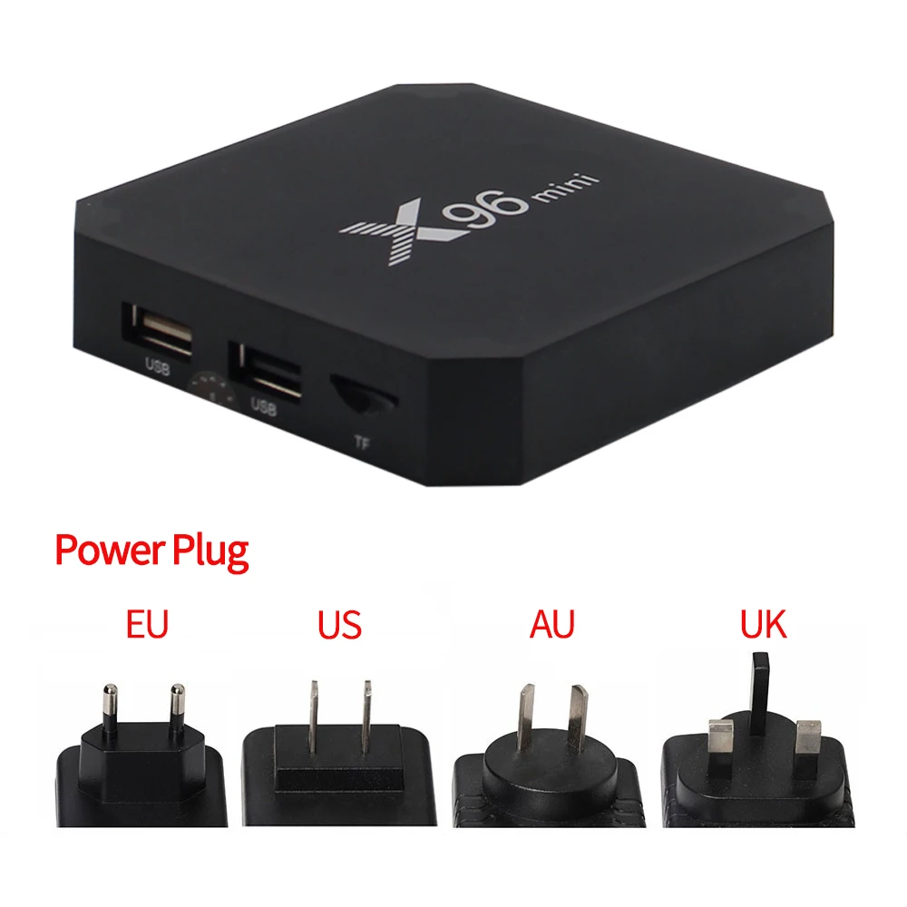 Original X96 mini Android 9.0 Smart TV Box Amlogic S905W Quad Core 2GB 16GB 2.4G WiFi Media Player X96mini Set top box 1GB 16GB