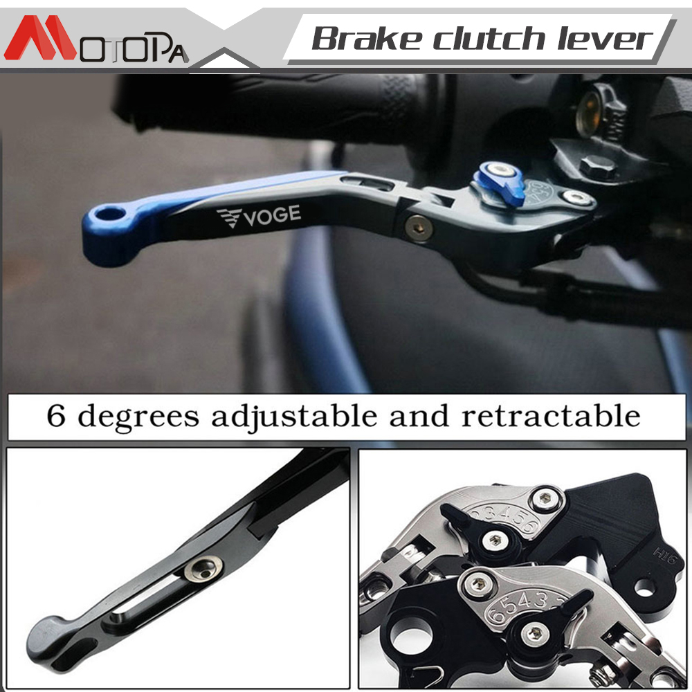 Loncin voge 300ラリー300 300ラリー300GY motopaオートバイcncアルミブレーキクラッチレバー調整可能な折りたたみロゴvoge