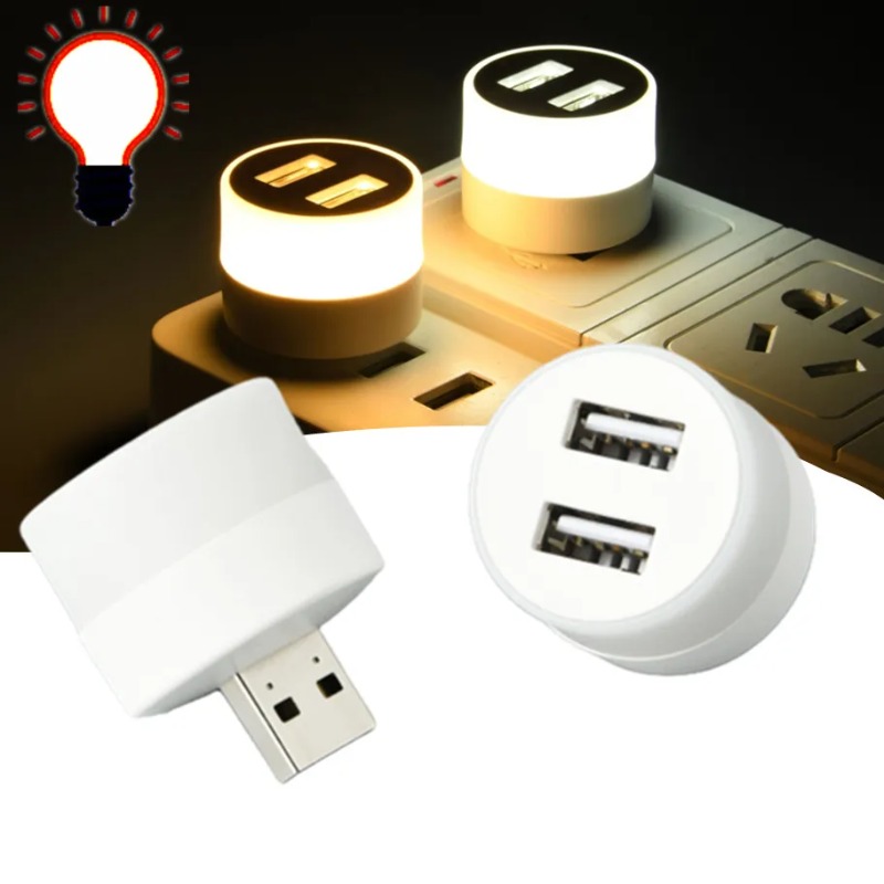Kleine USB LED Nacht Stecker Lampe Licht Computer Mobile Power Lade Mini Buch Lampen LED Augenschutz Quadratische Leselicht